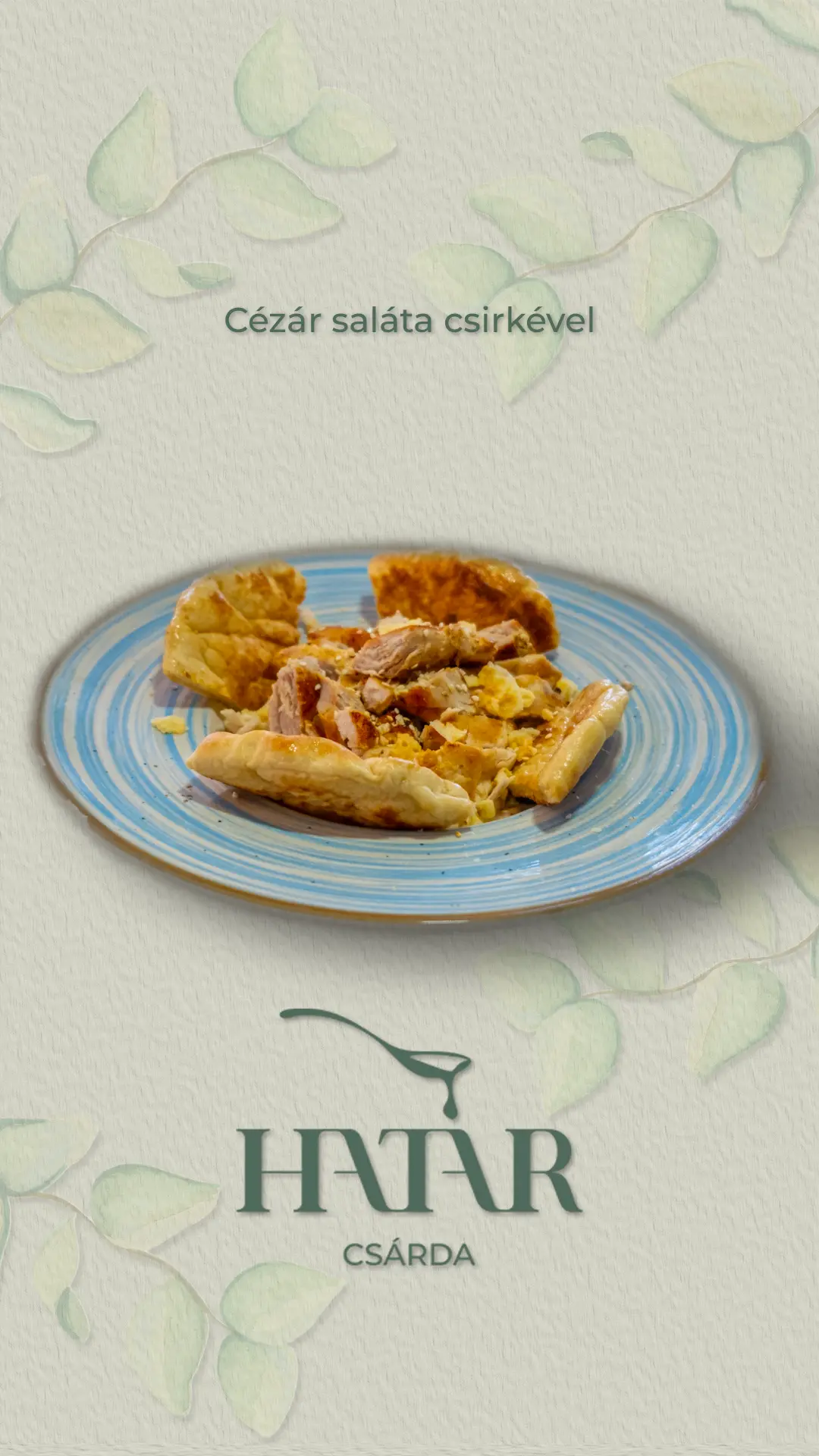 Cézár saláta csirkével